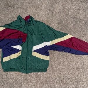 90s Vintage Multi-Colored Windbreaker